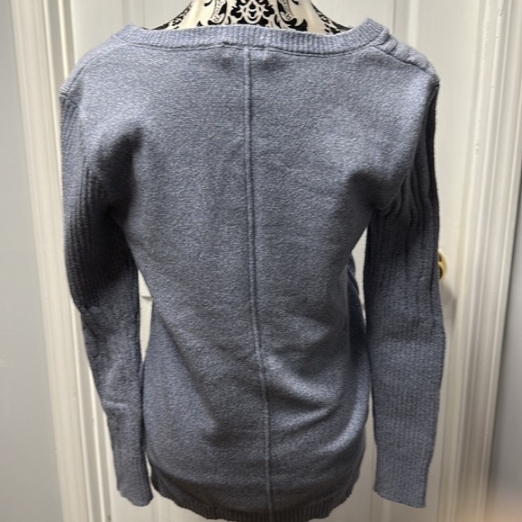 Sundance silk blend V-neck sweater XS periwinkle - Picture 4 of 6
